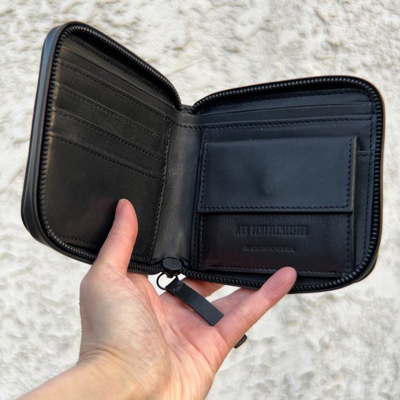 ANN DEMEULEMEESTER - Black Alana Zip Wallet - Genuine leather - Picture 6 of 8
